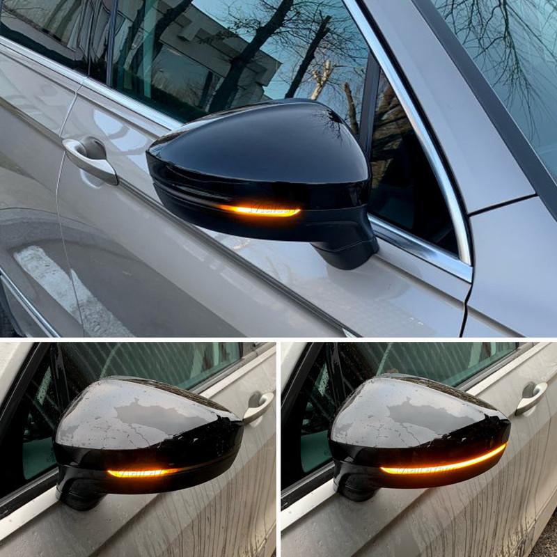 A Pair LED Side Mirror Dynamic Turn Signal Sequential Light For Volkswagen VW Tiguan MK2 Import Tiguan,For Touareg MK3(EU)
