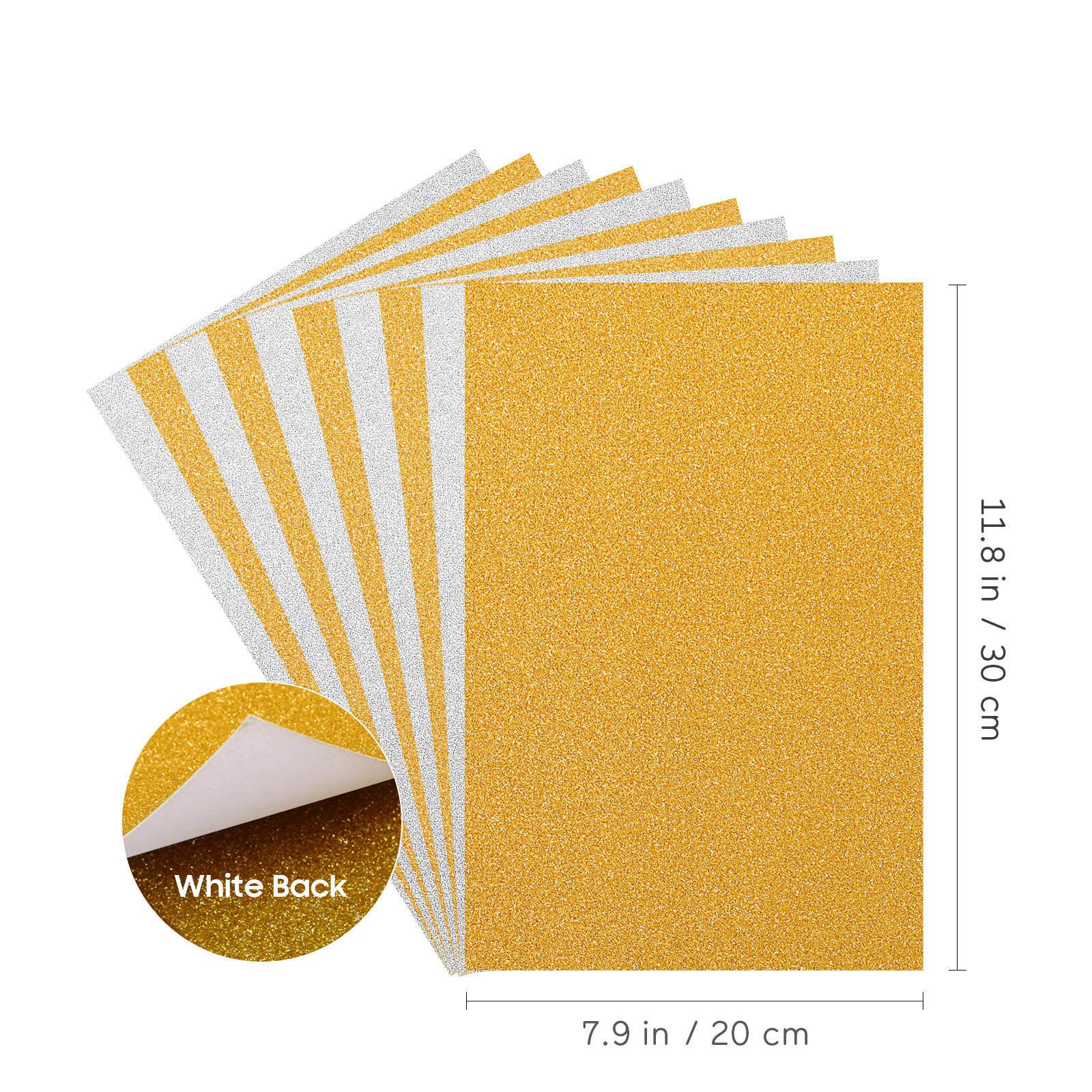 

10pcs Colored Glitter Paper Durable Finish For Projects Craft Supplies Shiny Cardstock Sheets Sparkly Material Crafts