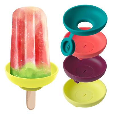 Drip-Proof Popsicle Rack Silicone Drip Free Popsicle Holder Reusable Mess-Free Frozen Treats Holder for Kids Ice Cream