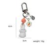 Cute Cartoon Plush Bunny Keychain Fashionable Versatile Backpack Pendant Lovers Pendant