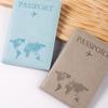 Pu Passport Holder Map Pattern Ticket Passport Covers Travel Passport Protective Cover Id Credit Card Holder Travel Accessories