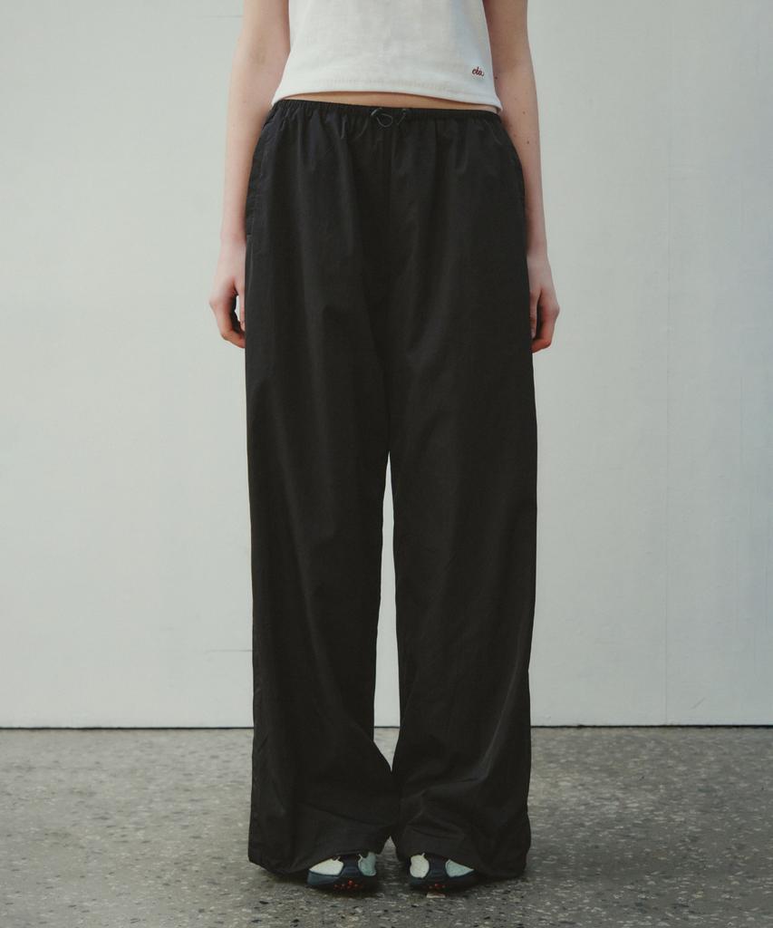 CITTA Volume Wide Drawstring Pants_Ctb562(Black)