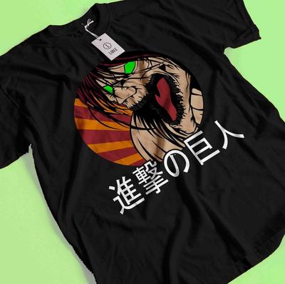 Camiseta de Ataque a los Titanes Eren Mikasa Camiseta Levi Camiseta AOT Erwin Hange Armin
