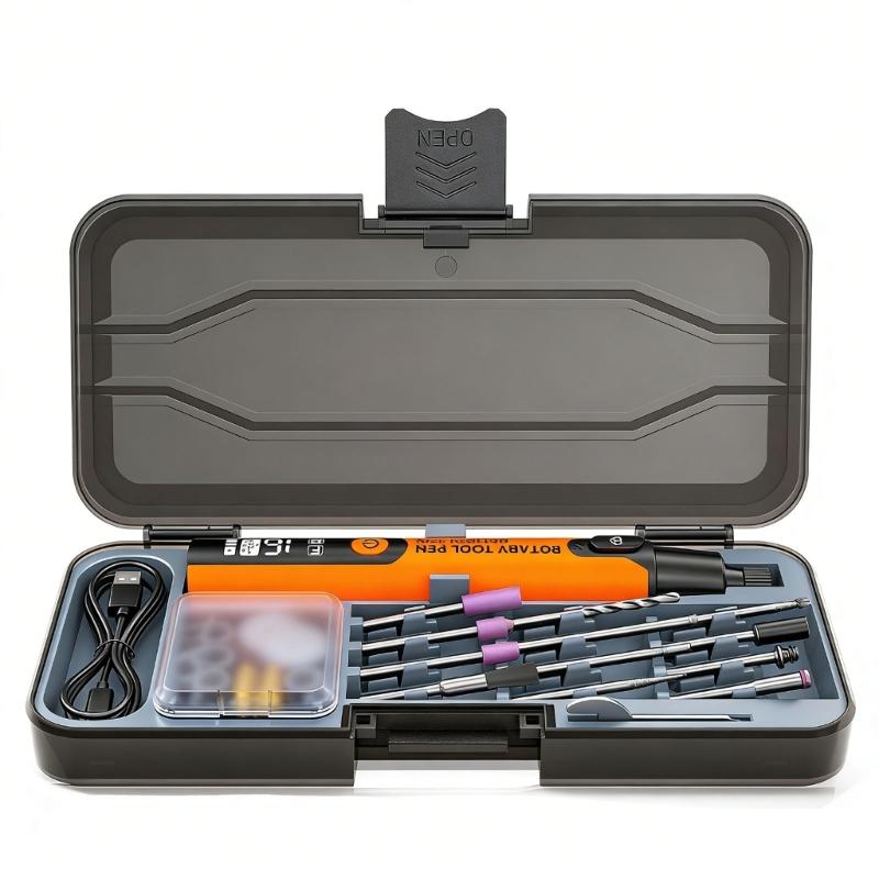 Travel Engraver Pen 12 Piece Accessories Set Ergonomic Hand Drill Tool For Home Workshop Jewelry Making