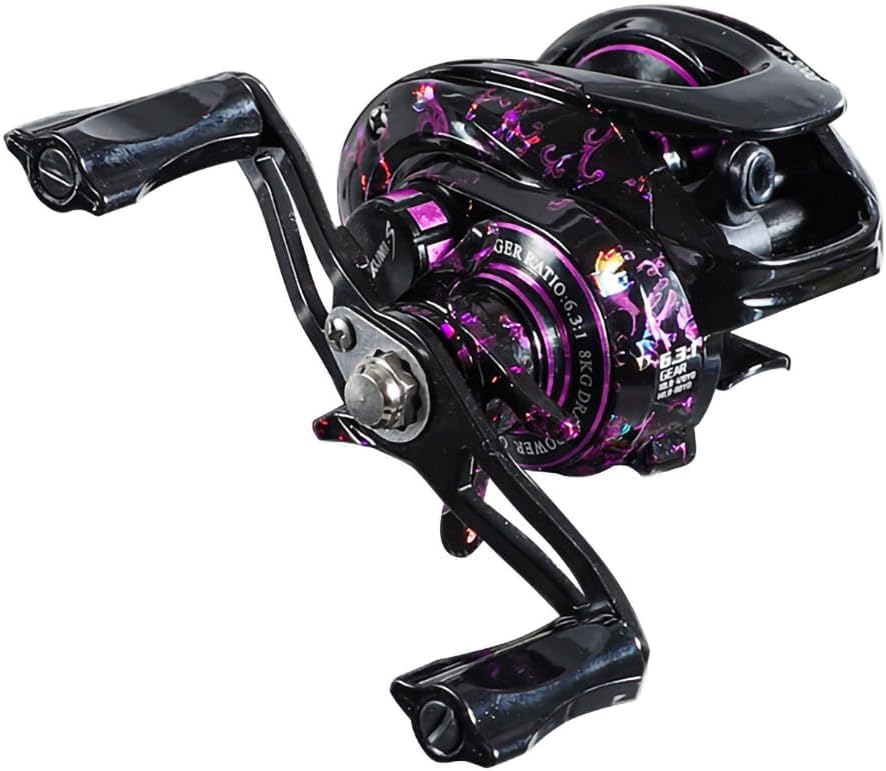 

Baitcasting Fishing Reel for Salt and Freshwater Powerful Magnetic Long Max Drag Force Gear Ratio Right Reel, Fishing, Left/Right Handle, зелёный