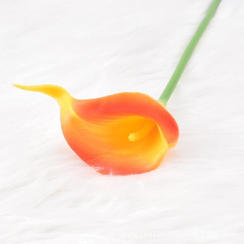 Mini PU Calla Lily Artificial Flowers for Home Decor and Photography Props