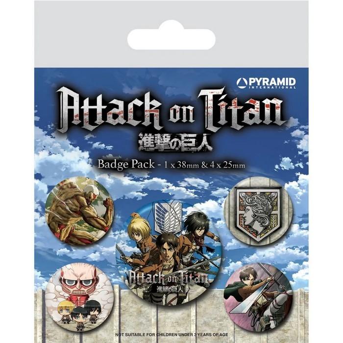 Attack on Titan S3 Badge Set (Pack of 5)