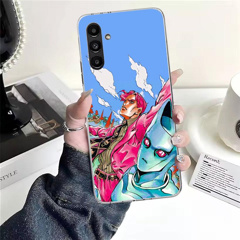 

Чехол для телефона JoJo Кира Йошикаге Killer Queen для Samsung Galaxy A13 A14 A15 A16 A17 A53 A54 A55 A56 A57 A33 A34 A35 A36 A37 A23 A Samsung A56