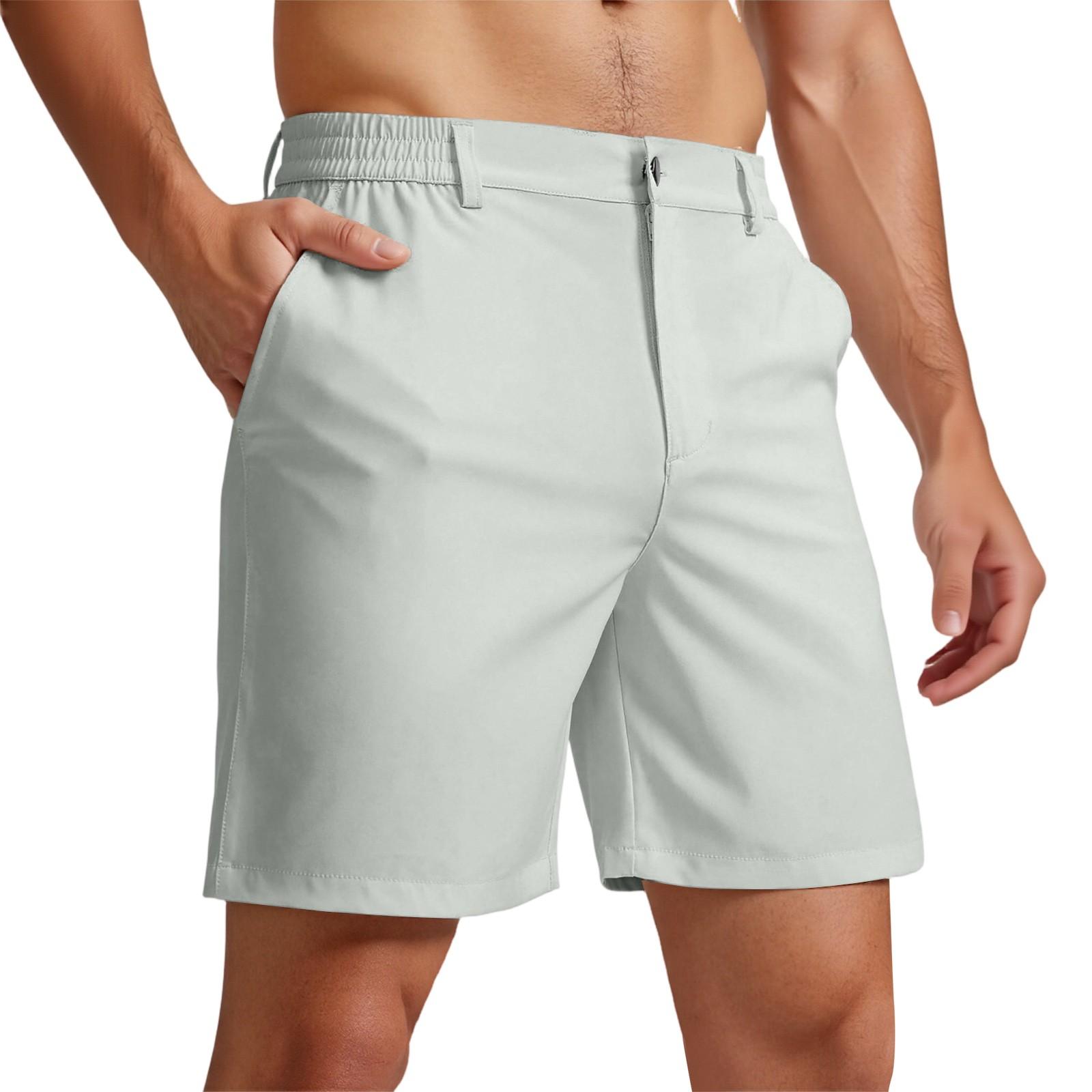 

Men s Fitness Quick-drying Pants, Loose Beach Pants XL білий