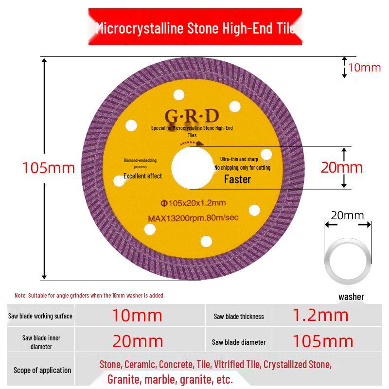 Origin Source Super Thin Diamond Tile Cutting Blade for Marble & Ceramic