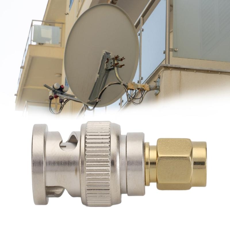 Kupfer BNC auf SMAJJ Adapter Universell BNC SMAJJ Signalsteckverbinder Stecker und Buchse für Computersysteme Geräte
