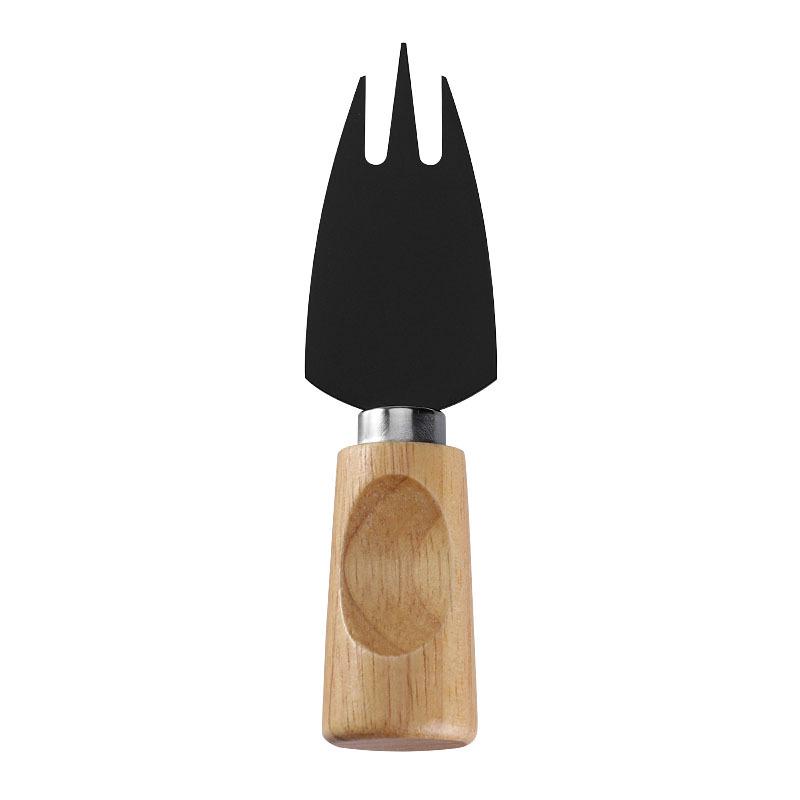 Stainless Steel Cheese & Pizza Knife with Rubber Wood Handle