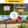 6Pc T-Post Brackets Sign/Camera Mount