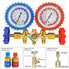 1 Set Tool Kit Car Air Conditioner Pressure Manifold Gauge Hose Adapter R12 R22 R134a R502 Refrigerant Pressure Gauge