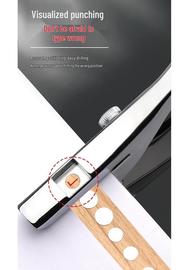 Handheld 5mm Hole Punch Pliers for Paper and PVC Cards