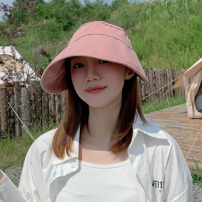 UPF50+ UV Protection Sun Visor for Women, Summer Breathable Foldable Hat, Secure Fit for Running & Outdoor Travel