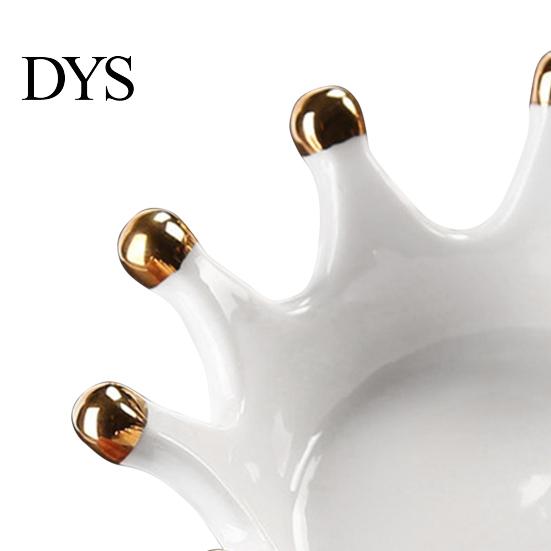 Display Plate Crown Jewelry Tray Anti-scratch Exquisite Workmanship Decorative Ring Earrings for Bedroom