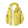 Foxseon Blouson Loose Solid Men's Jacket, Fit, Casual, Stylish, Color, Windproof, Zip-Up Hoodie, Jacket/Coat, Spring/Autumn, Yellow-L
