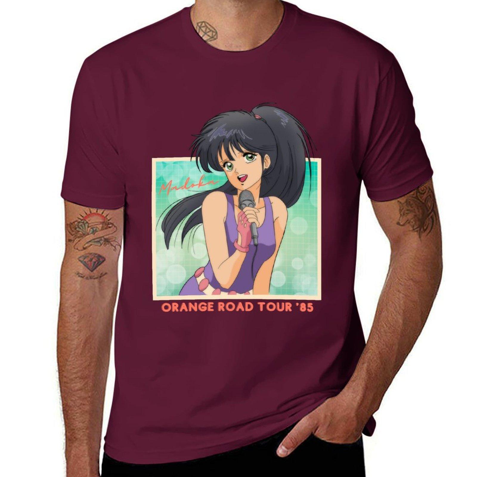 Kimagure Orange Road Madoka Ayukawa T-Shirt customs graphics Short sleeve tee sweat shirts, men S