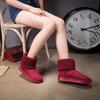 Fashion Classic Quality Winter Women's Shoes Knitting Woolen Edge Woman Snow Boots Female Ankle Boots Warm Cotton Shoes WSH4997