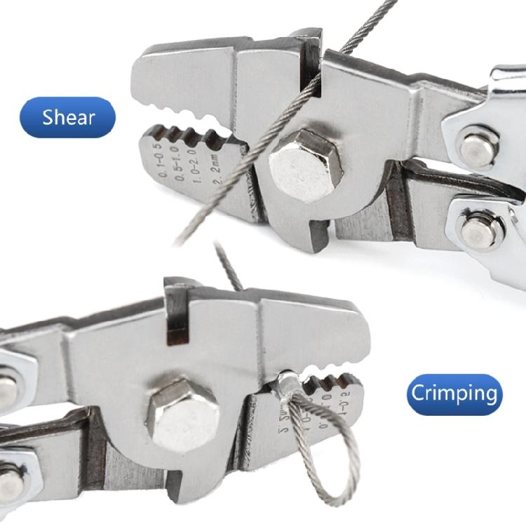 Wire Rope Crimping Tool Stainless Steel Wire Rope Sleeve Crimper Tool Kit Stainless Steel Wire Rope Crimping Plier