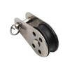 Steel Wire Pulley Stainless Steel M15 M20 M25 M32 Heavy Duty Single Wheel Swivel Lifting Rope Pulley Block For Wire Rope