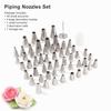 52pcs Numbered Tips Piping Nozzles Set Pattern Chart Included Icing Tips Set  Cake Decoration