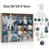 70Pcs Plastic Tree Top Star Christmas Ball Set Painted DIY Christmas Tree Ornament Christmas Gifts Christmas Gifts Boxes Pendant