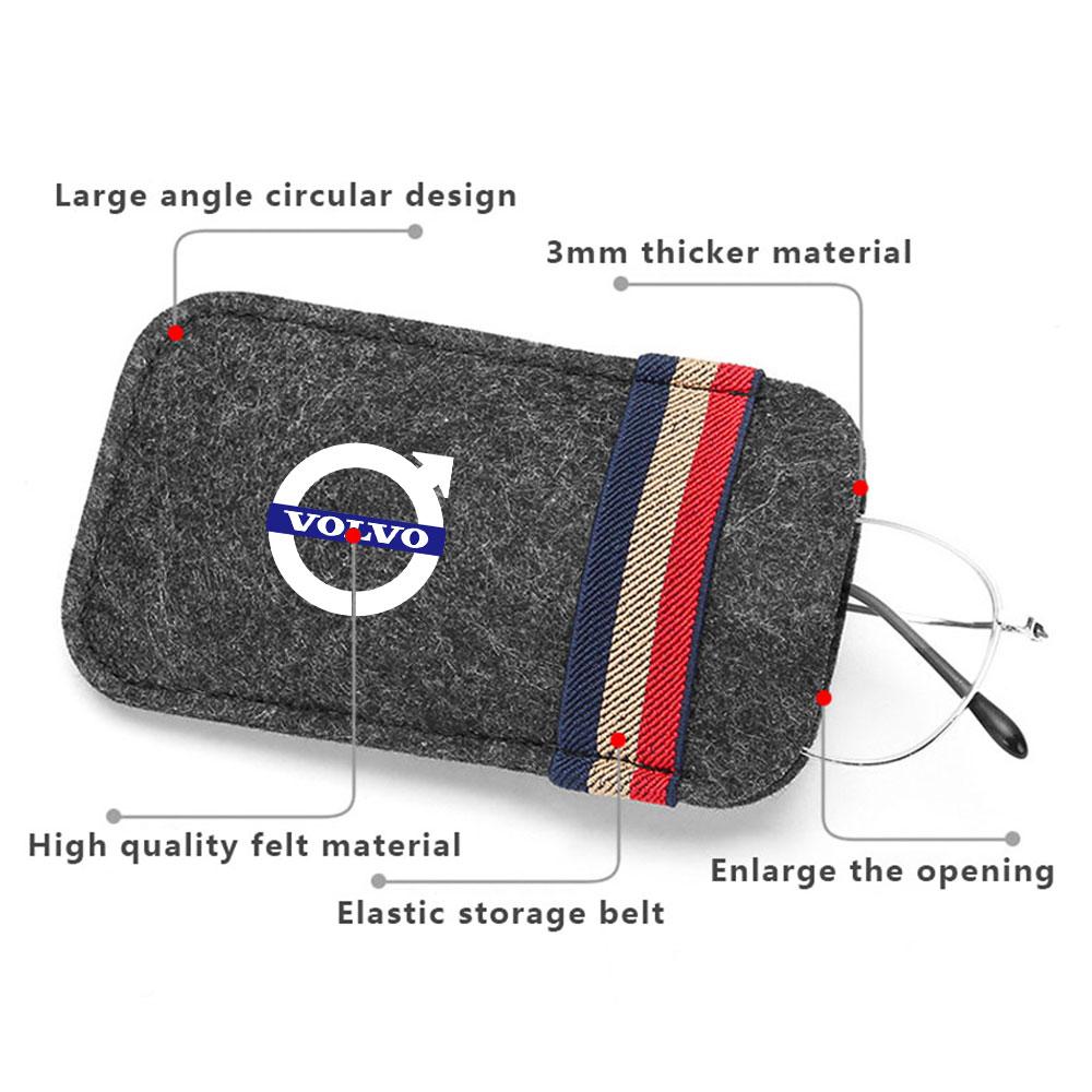 Samochodowy Uchwyt na Karty i Okulary do Osłony Przeciwsłonecznej Klips do Przechowywania Akcesoria Samochodowe Do Volvo Rdesign S40 S60 S80 V40 V50 V70 V90 XC30 V80 XC60 T6