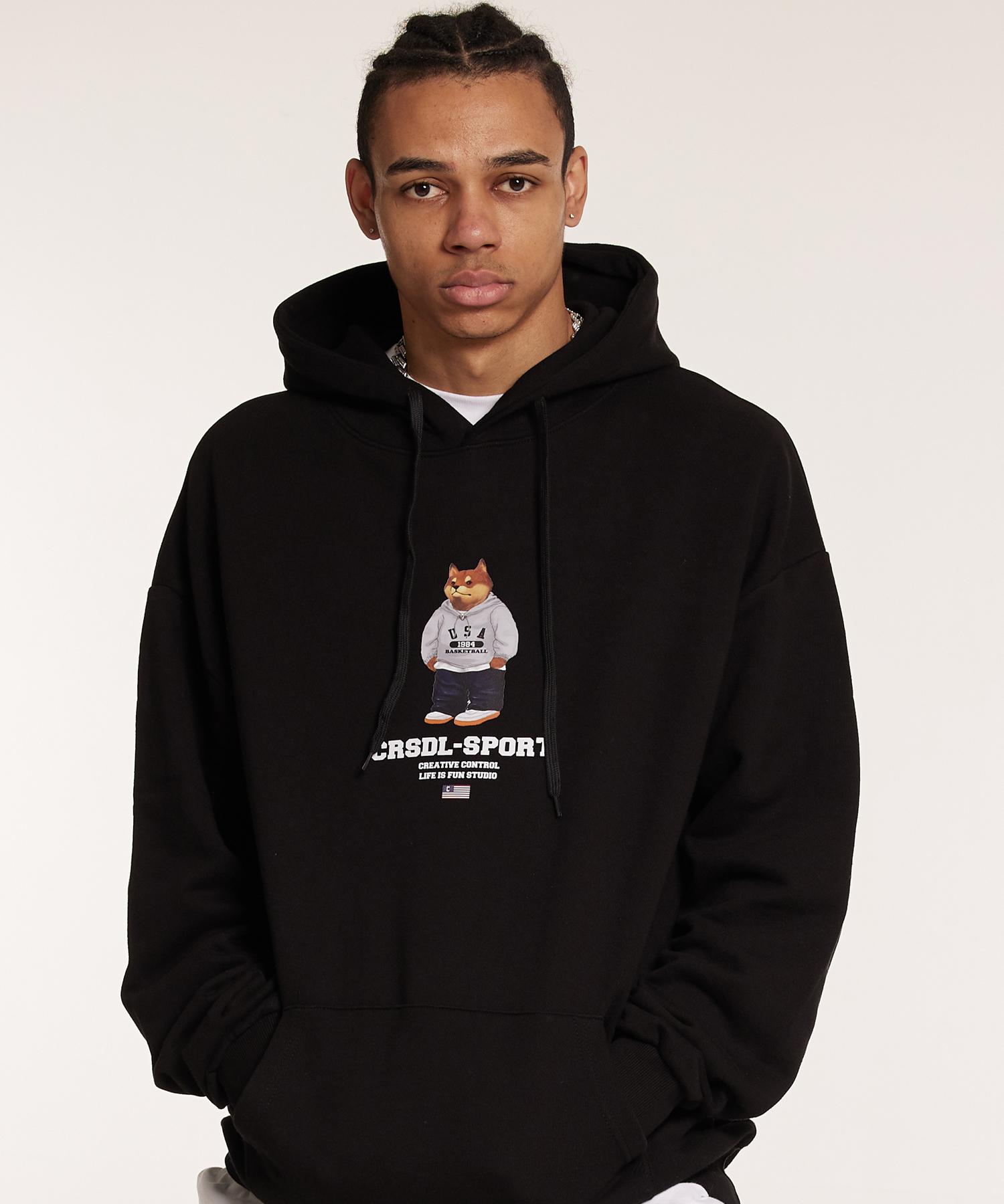Cream Soda Lab Crsdel Sports Parku Hoodie Black L