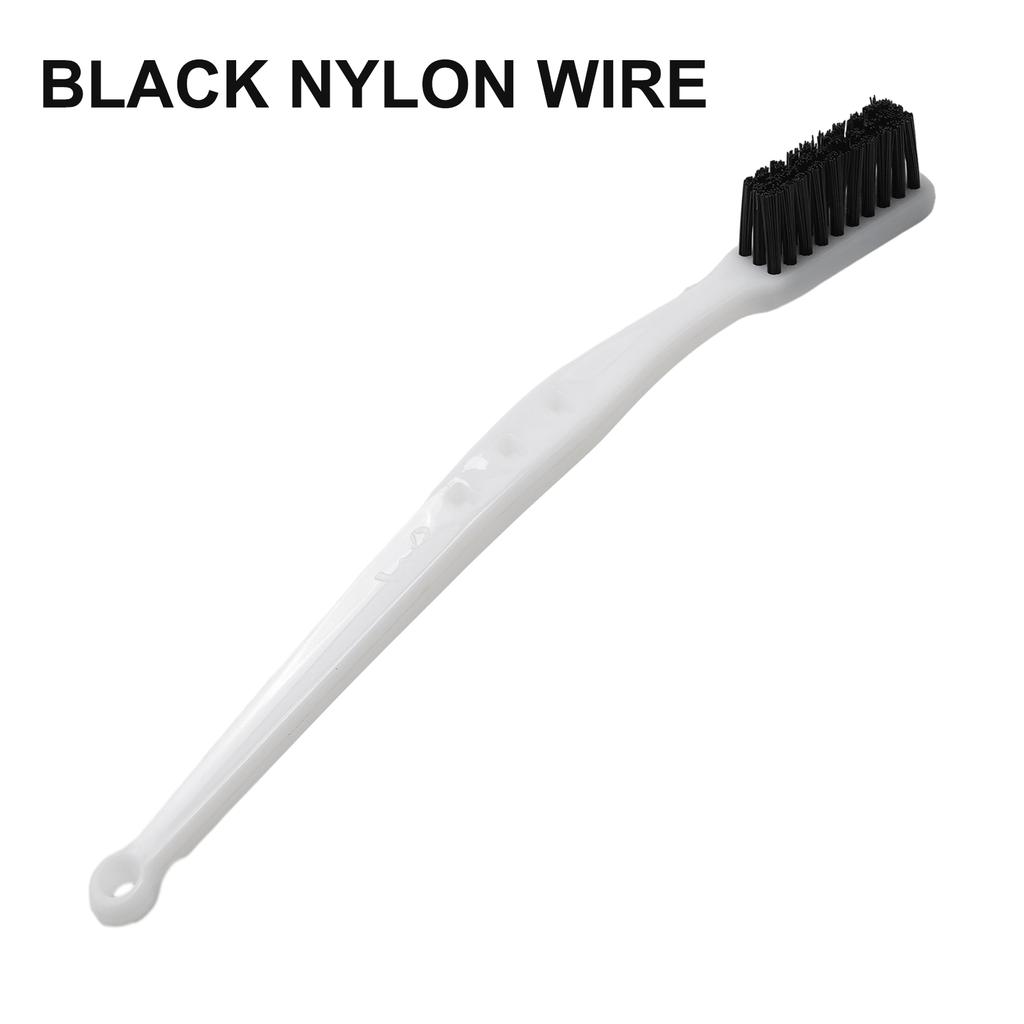 Practical High Quality New Wire Brush Wire Brush Handle Brass Machine Polishing Nylon Wire Plastic Silver 1PCS