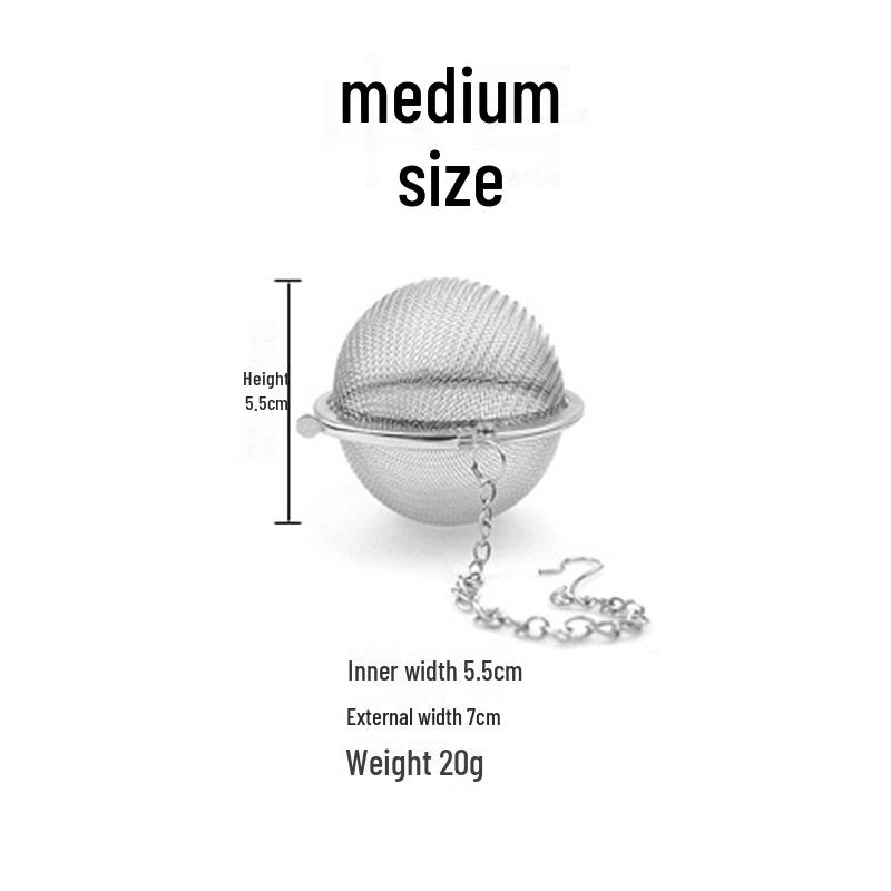 304 Stainless Steel Seasoning Ball and Bag Filter for Home Cooking