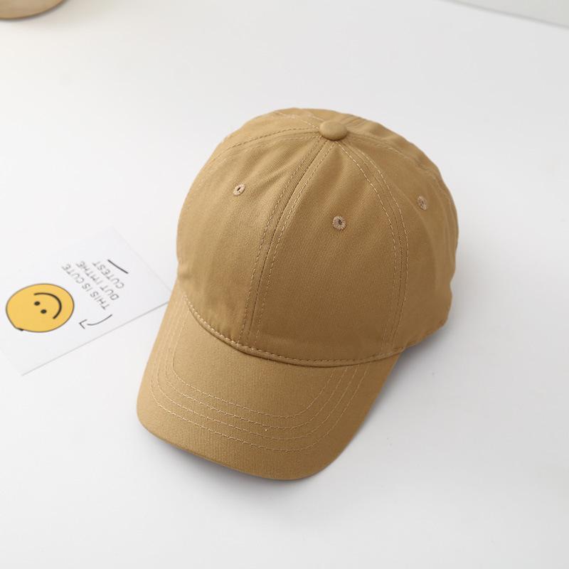 New Solid Baseball Cap For Children Boys Girls Cotton Sunhat Unisex Outdoor Sports Snapback Fishing Baseball Hat Korean Style