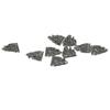 100Pcs Antique Silver Flame Charm 16*19mm / 0.62x0.75 inch Alloy Camping Fire Charms DIY Charm Anklets