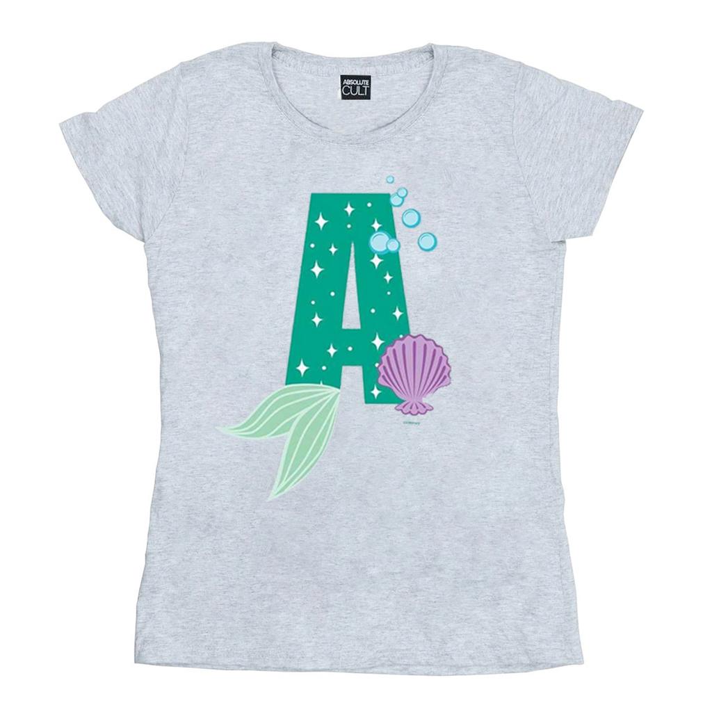 Disney Womens/Ladies Alphabet A Is For Ariel Cotton T-Shirt