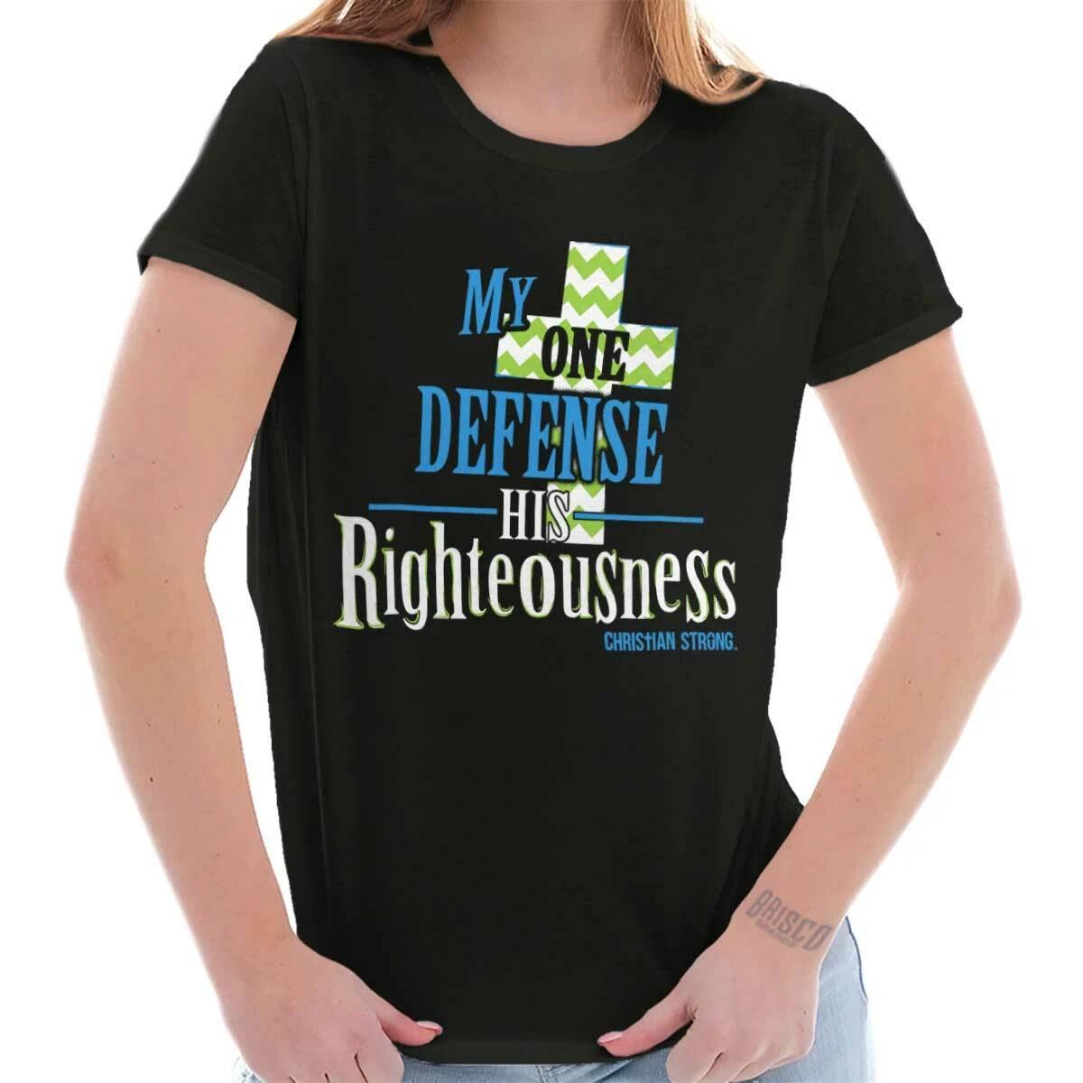 Cool Religious Jesus Christian Chevron Cross Womens Top Junior Graphic Tee L