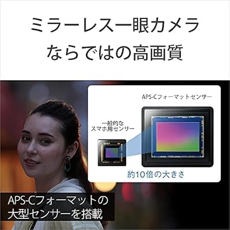 Sony Vlog Camera Interchangeable Lens APS-C Mirrorless ZV-E10 Power Zoom Kit SELP1650 Wind Screen White ZV-E10L W