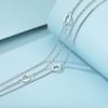 Minimalist Geometric Circle Stackable Bracelet Women Sterling Elegant Daily Wear Jewelry