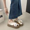 DIY Cartoon Mickey Doll Hole Shoes Women's 2025 Summer Fashion Outer Wear Thick-soled Non-slip Breathable Eva Cool Slippers
