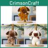 Plush Dog Keychain With Bell Cute Cartoon Backpack Gift For Kids And Teens