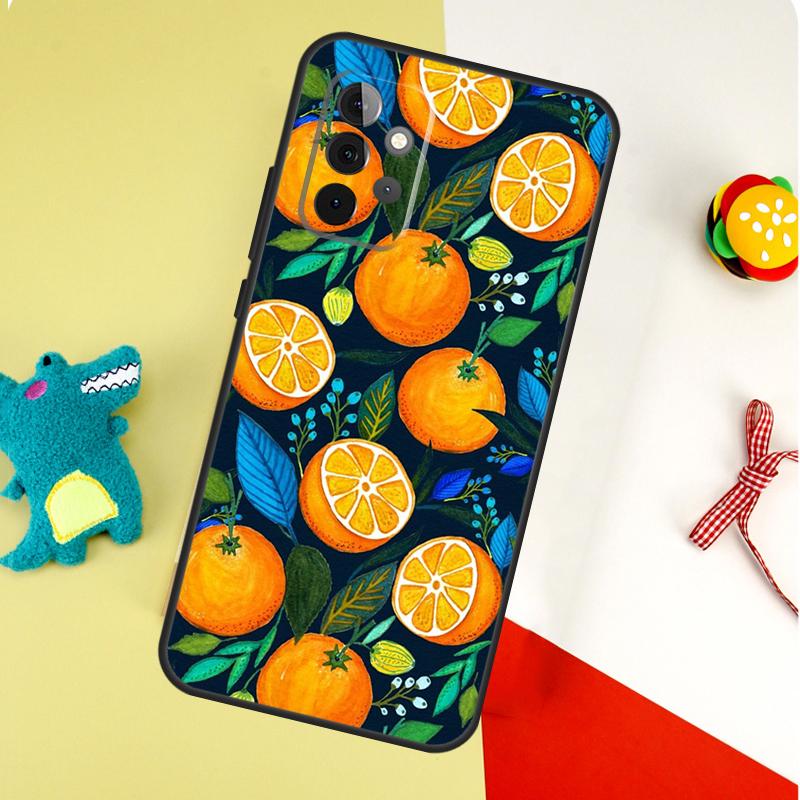 Tropical Summer Fruit Lemon Case For Samsung Galaxy A54 A34 A24 A14 A12 A22 A32 A42 A52 A72 A52S A51 A71 A13 A53 Cover