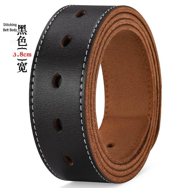 Herren Vintage Rindsleder Riemen Gürtel (Ohne Schnalle)