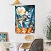 Christmas Nightmare Wall Decor Tapestry Art For Pet Memorial Birthdaywedding Party Backdrop Family Gift