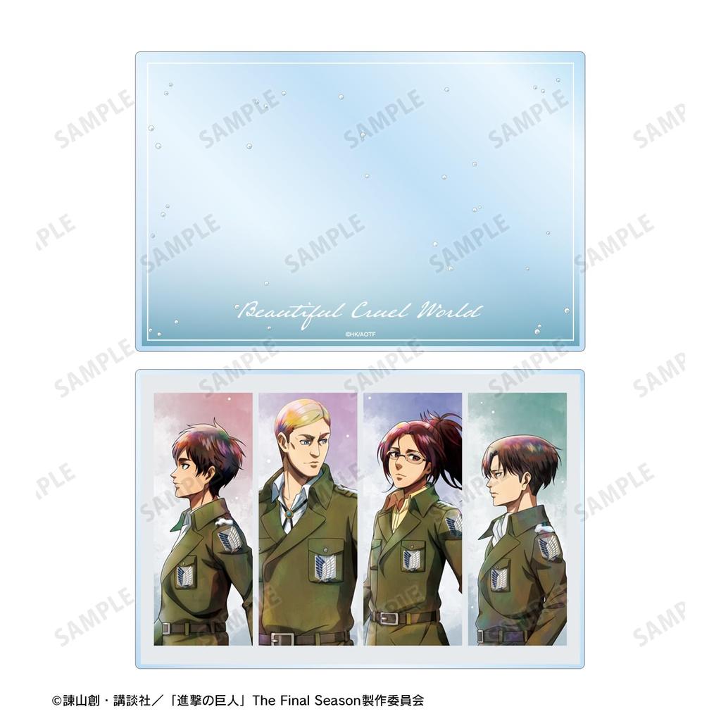 Attack On Titan Original Illustration Group Winter Walk Acrylic Block Ver.