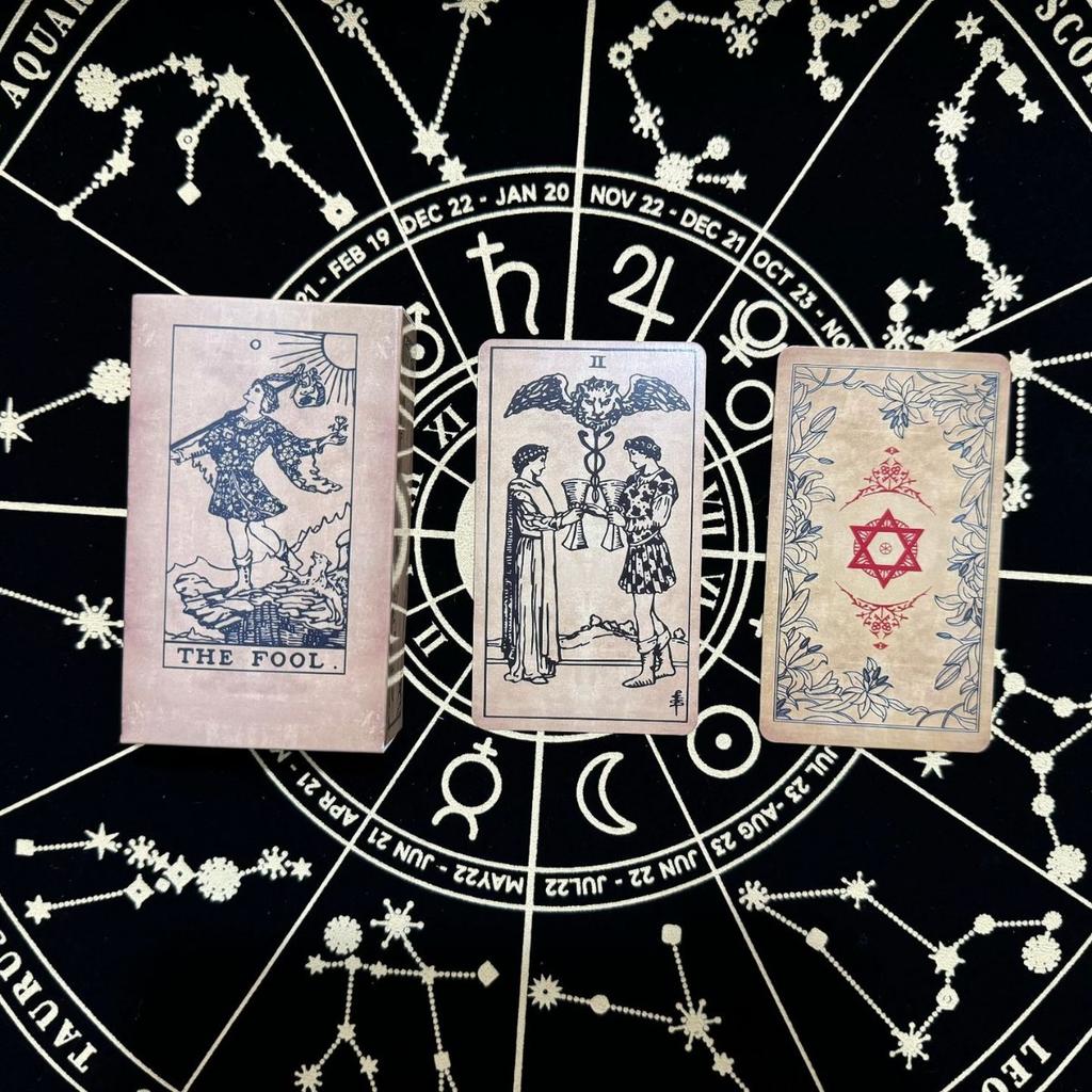 Hot Sell Rider Waite Tarotkort Spådom Personlig Bruk Tarotstokk Full Engelsk Spansk Versjon Orakelkort for Jente Brettspill
