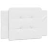 Vidaxl Bed Frame With LED, White, 90X200 Cm, Faux Leather