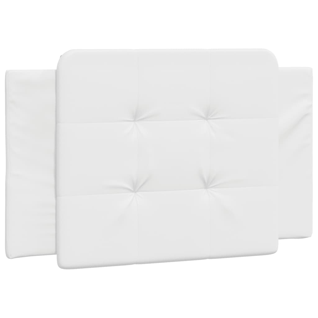 Vidaxl Bed Frame With LED, White, 90X200 Cm, Faux Leather
