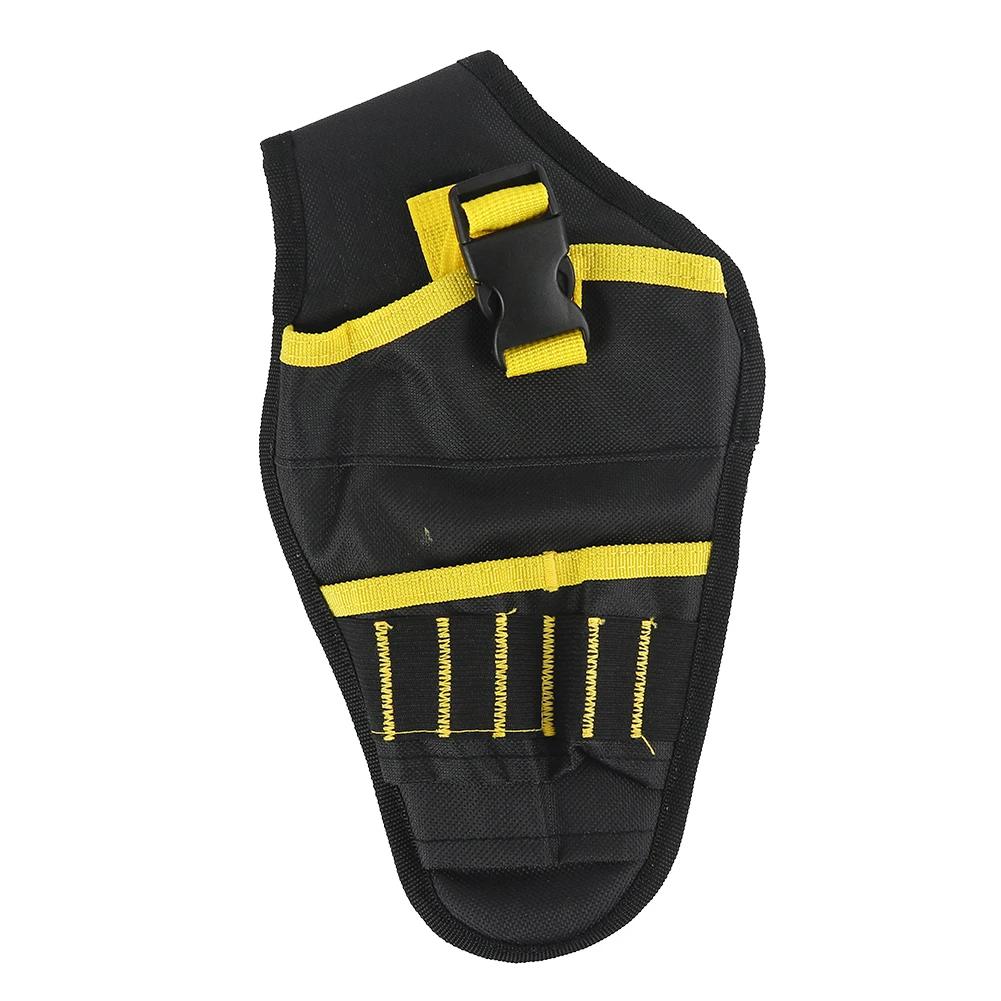 1680D Heavy Duty Drill Holster Electrician Tool Bag Drill Chuck Belt Storage Pocket For Cordless Drill Professional Tool Bag