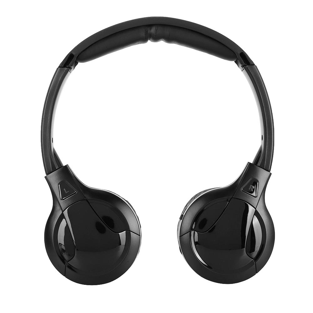 Wireless Infrared Stereo Audio 2 Channel Headphone Earphone for Car Headrest DVD