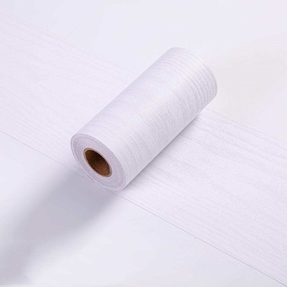 

1PC 5mx10cm Self-adhesive Wood Grain Door Frame Decorative Stickers Wood Grain Skirting Waistline Home Decor Wall Stickers 10cmX5m